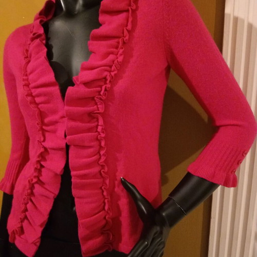 Marks and Spencer Per Una knitted cardigan new, fuchsia