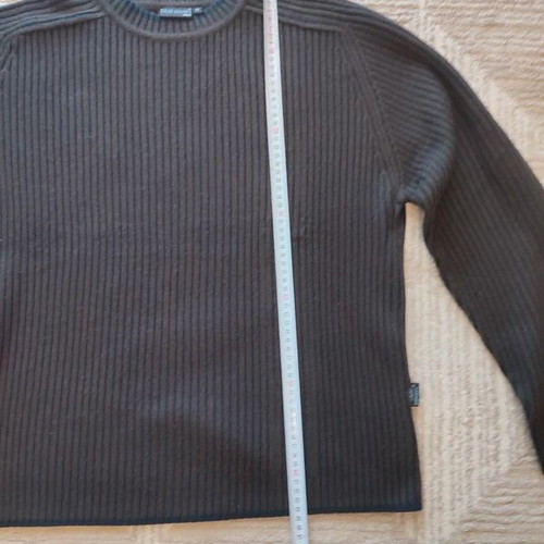 Blue Seven Men Sweater size L like new, dark brown knit