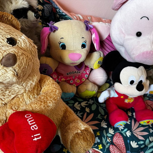 Stuffed teddy bears like new, set of 5 large and small