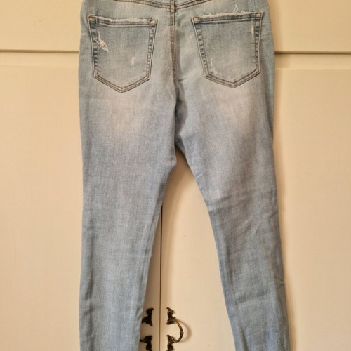 Stradivarius high-waist light blue jeans like new S/M