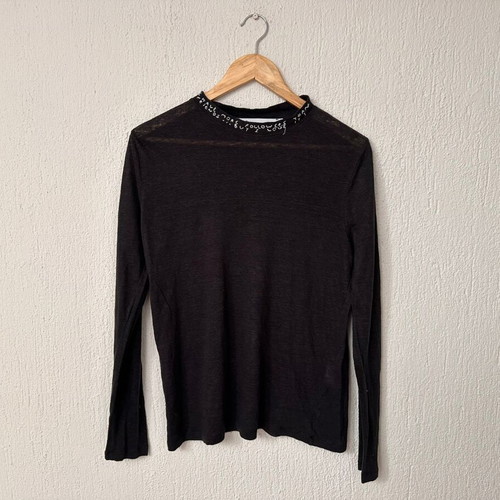 Linen blouse IRO Paris gray like new, size S