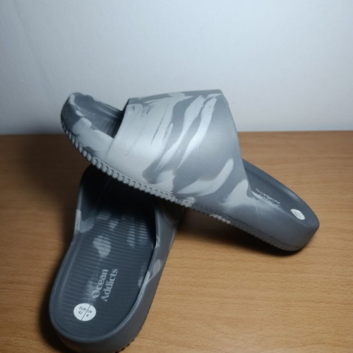 Ocean Addict slides, grey camo, size 42