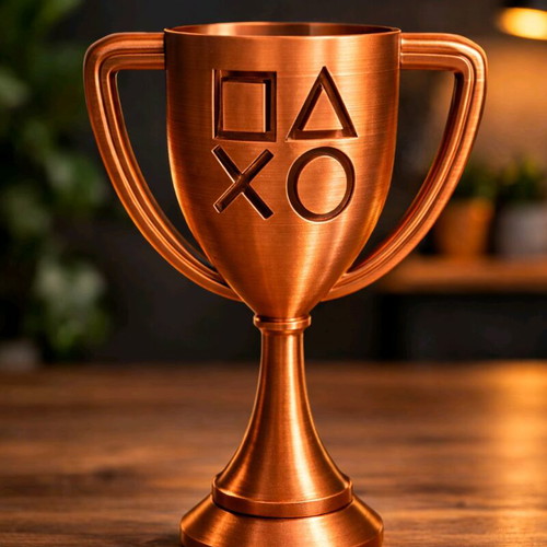 Playstation Bronze Trophy new 15cm 3D printed