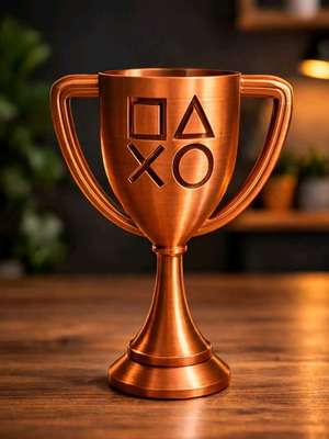 Playstation Bronze Trophy new 15cm 3D printed