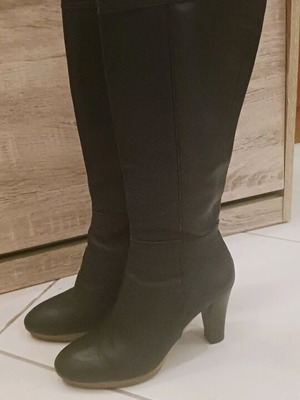 Leather boots like new, size 37, black