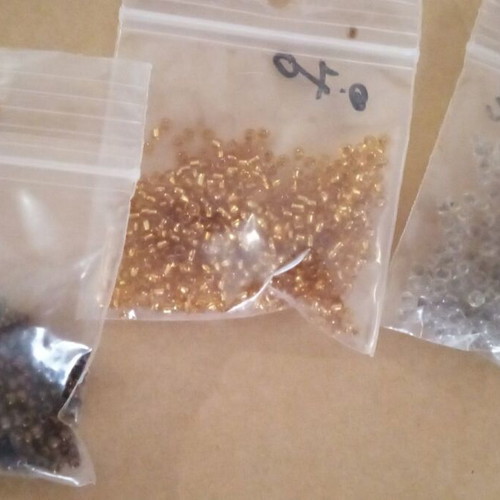Beads like new, in 3 colors