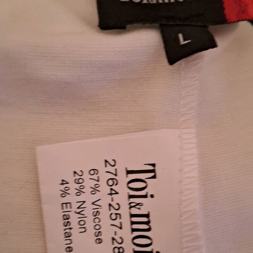 Toi & Moi white leggings like new with rhinestones, size L