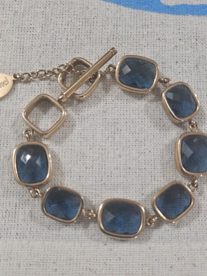 Folli Follie bracelet with blue crystals like new