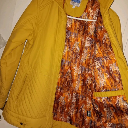 Monte Carlo premium jacket used, mustard with paint marks, size L
