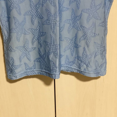 Anais blouse turquoise, new, decorated with stars and gem
