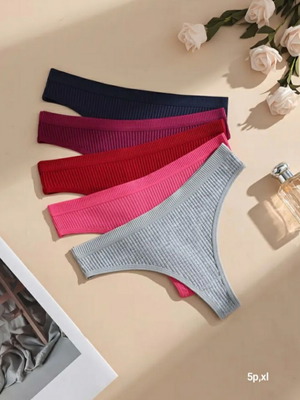 Women's lingerie set 5 pieces size XL new, multicolor