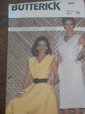 Butterick pattern unused with instructions in English