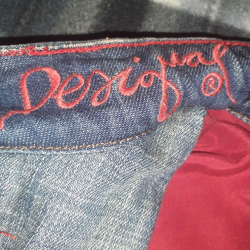 Desigual denim coat size S like new with denim bag