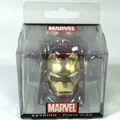 Semic Marvel Iron Man Helmet metal keychain new, 5 cm