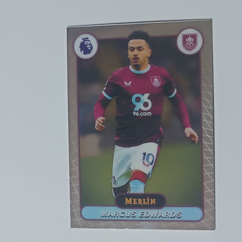 Topps Merlin 2026 Premier League Marcus Edwards Burnley FC card mint
