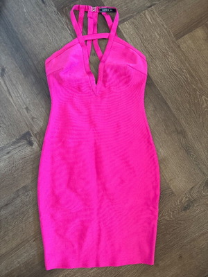 Manosque pink bandage dress, size M