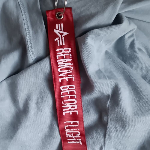 Alpha Industries Remove Before Flight Keychain new