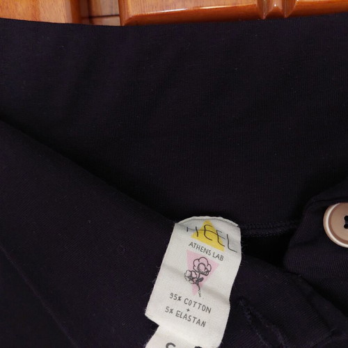 Heel Athens Lab asymmetrical black skirt like new with colorful buttons