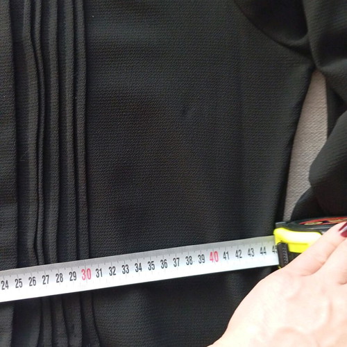 Italian crepe shirt slightly fitted like new, black