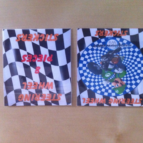 Wii stickers for steering wheels new