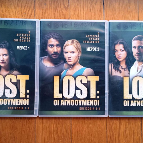 Lost Season 2 DVD used with Greek subtitles, 7 discs
