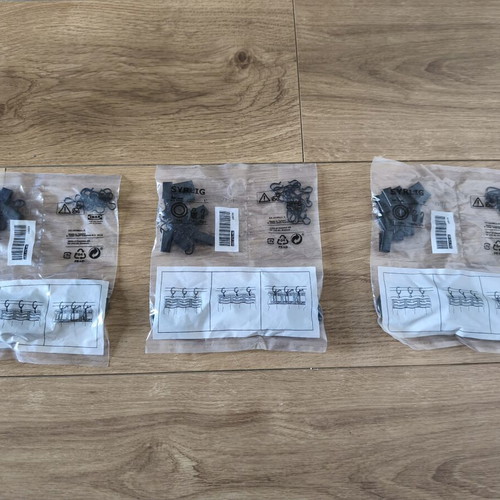 IKEA Syrlig Curtain Hooks Black 3 Packs New