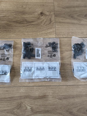 IKEA Syrlig Curtain Hooks Black 3 Packs New