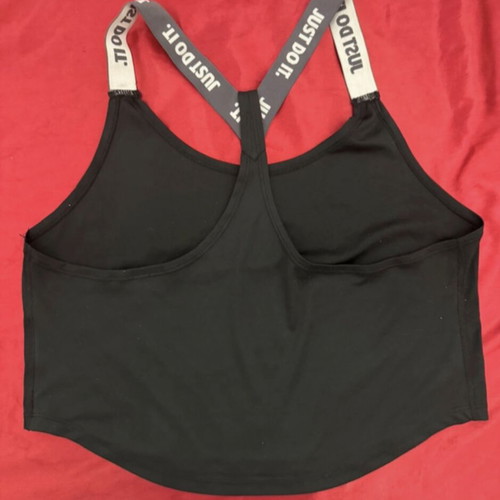 Nike sports top, black, size S