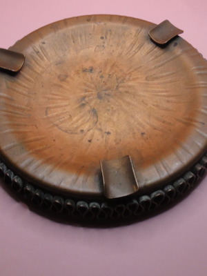 Copper ashtray vintage used