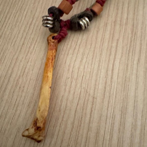 Bone necklace pendant used