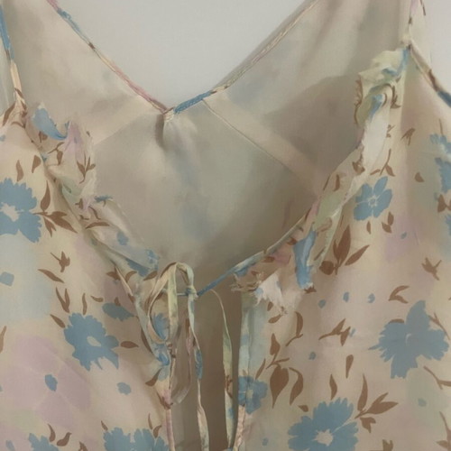 Zara summer backless top used, colorful with ruffles