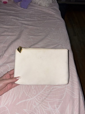 Jean Paul Gaultier Make Up Double Pouch like new, white