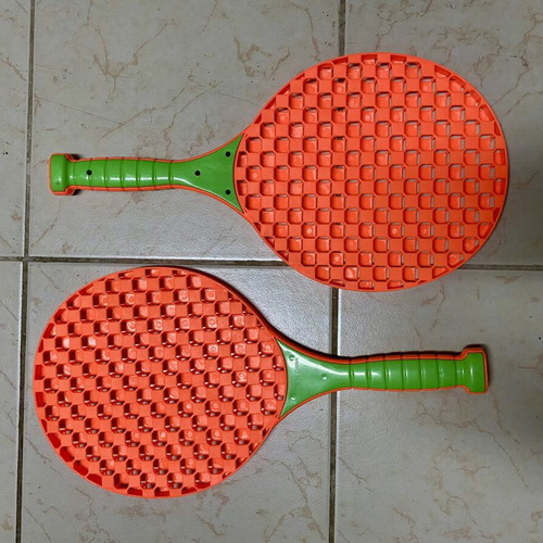 Beach paddle rackets set new, plastic, pack of 2