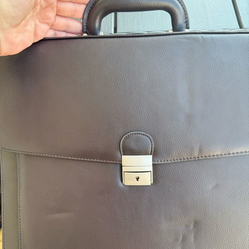 Men's laptop bag new brown with shoulder strap