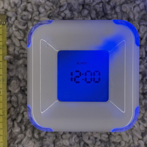 Digital Clock Alarm and Room Thermometer with 4 Functions like new