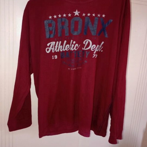 Men's blouse like new, burgundy XXL