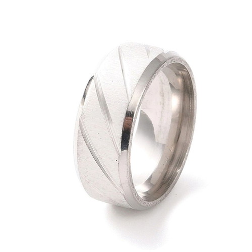 Stainless steel wedding ring new