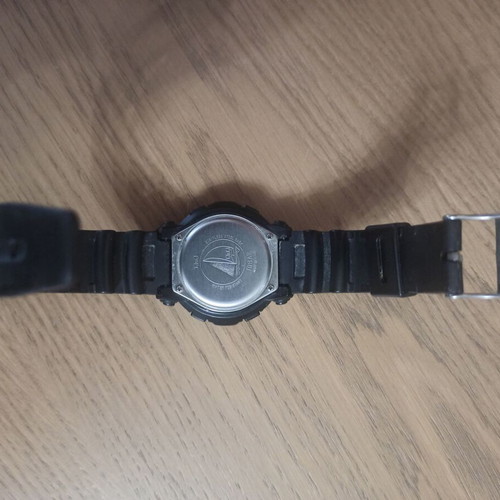 Q&Q Digital Men's Watch 48mm Battery, Black Rubber Strap Like New