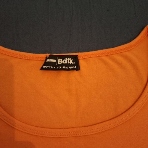 Bodytalk coral crop top size S new