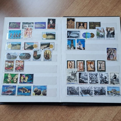 Album with Greek stamp collection like new
