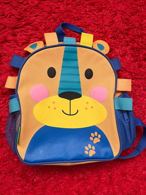 Stephen Joseph Lion Kindergarten Backpack used, colorful