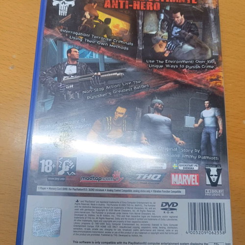 The Punisher PlayStation 2 game used, complete PAL edition