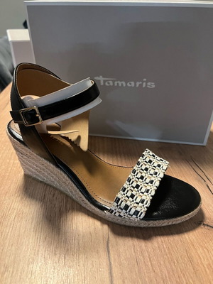 Πλατφόρμα Tamaris Μαύρη Καινούργια (Αφόρετα)