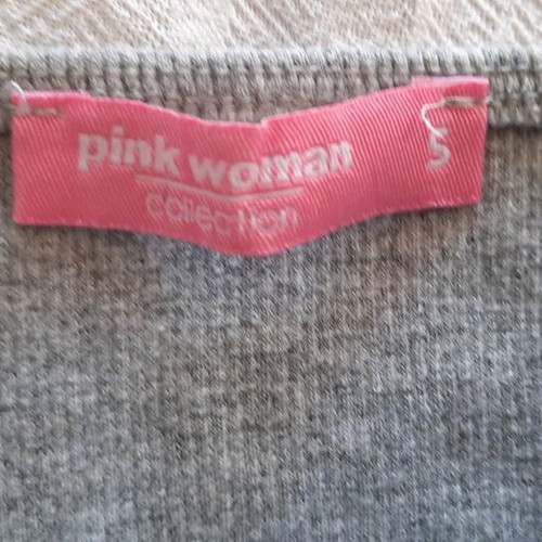 Pink Woman women's top size S gray new