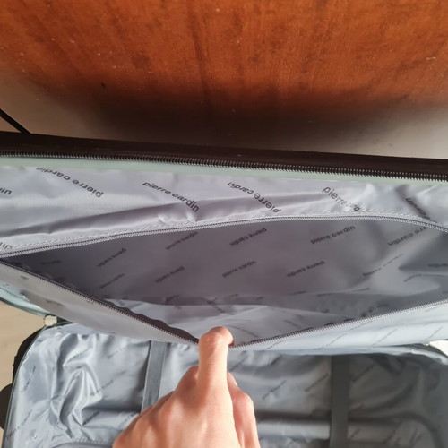Pierre Cardin medium suitcase 24×43×66 cm with 2 wheels, black