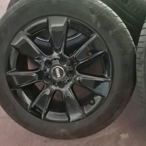 Mini 17" genuine black rims with Hankook Ventus tires like new