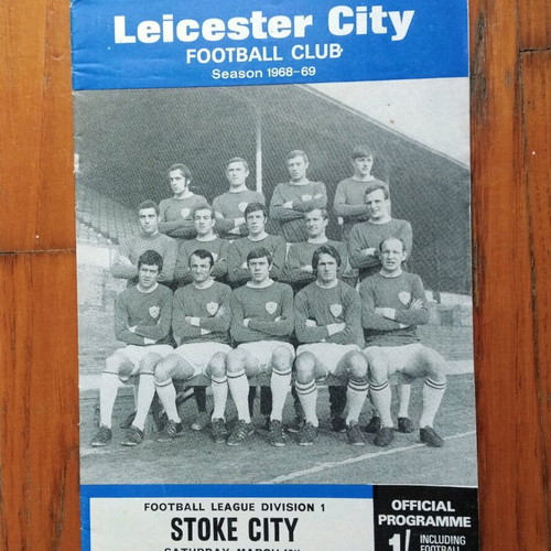 England match programme 1968-69 Leicester City - Stoke City like new