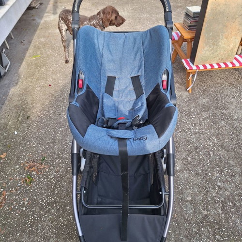 Just Baby stroller, car seat and carrycot used in very good condition