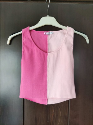 Marmalady sleeveless crop top fuchsia/pink like new size M