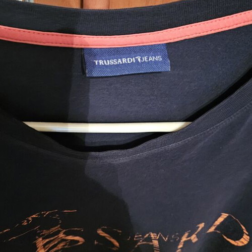 Trussardi black t-shirt used, size L